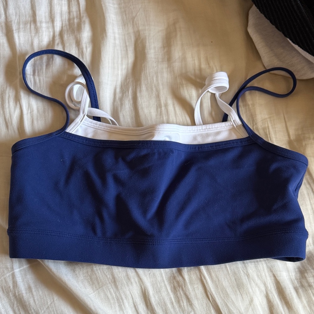 Abercrombie Dark Blue Double Layered Sports Bra